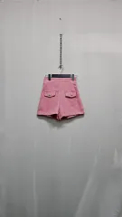 ウエスト後ろゴム ツイード ショーツパンツ