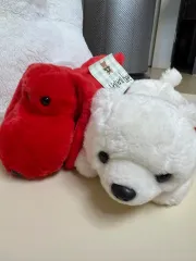 ty 下白いクマのぬいぐるみ