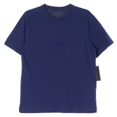 (新品) M バナナリパブリック パープル ポケット 半袖 Tシャツ