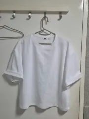 UNIQLO エアリズム コットン オーバーサイズ クルーネックTシャツ 丈詰め