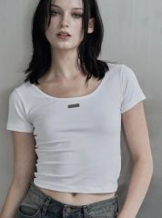 YUUNA ICHIKAWA / litmus 肩パッド tシャツ ホワイト - メルカリ