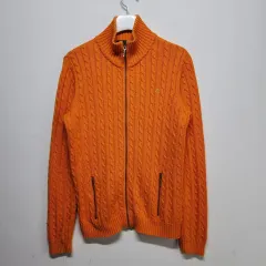 ポロラルフローレン POLO RALPH LAUREN ケーブルニットセーター ジップアップジャケットL