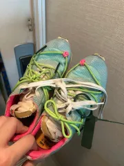 ナイキ オフホワイト フライニット 245