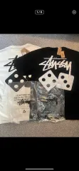 STUSSY DICE(ダイス) 半袖Tシャツ nature
