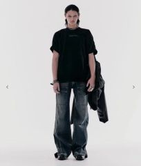 SIMPLE PROJECT LIGHTNING WASH JEANS - メルカリ