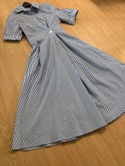 24ss ボーダーズアットバルコニー エンブロイダリーマキシドレス 36