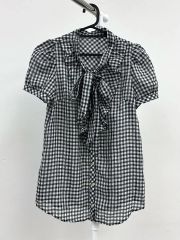 美品本物バーバリーブルーレーベル上質コットン混チェック柄半袖シャツ♫ バーバリーブルーレーベル リネン 麻 ギンガムチェック シャツ - メルカリ