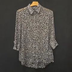 CLUB MONACO 24ss The HANDSOME レーヨン Kara プリント ブラウス XSのサムネイル