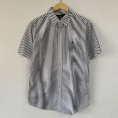 90s ポロ ラルフローレン ボブ キャンプ ストライプ 裾ポニー M - メルカリ