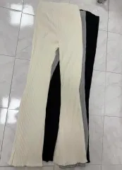 新品 プリーツ ロング シャーリング ジャージ パンツ ゴム パンツ