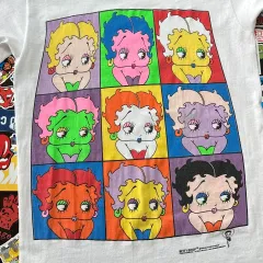 90s USA ベティ ブープ シングルステッチ Tシャツ M
