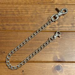 銀厚ウォレットチェーン 45cm 2クリップ 燻し 【WC04S】 - メルカリ