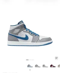 Jordan 1 Mid Cement Grey True Blue 270
