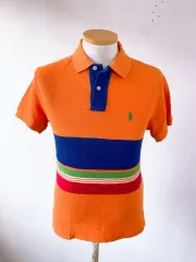 (正規品)POLO RALPH LAUREN(ポロラルフローレン) 綿100％ ボーダー柄 ポロシャツ (メンズ 90)