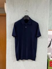 美品】PRADA プラダ ポロシャツ 【サイズM】コットン ネイビー - メルカリ