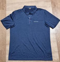 新品] モンベル 速乾性/吸水拡散 コアスパン ポロシャツ XL ネイビー 