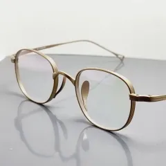 ヴィンテージ ファッション チタン メガネ GOLD 新品