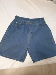 レディース デニム ハーフパンツ L