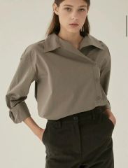 361h*美品 24AW Conte コンテ キュプラシルク シアーシャツ - メルカリ
