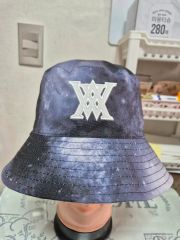 極美品✨ ANEW GOLF メンズ バケハ リバーシブルバケットハット黒総柄 極美品✨ ANEW GOLF メンズ バケハ リバーシブルバケットハット黒総柄