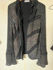 45rスカーフ　カーディガン　綿　更紗　2way シャツ　七分袖 45rスカーフ カーディガン 綿 更紗 2way シャツ 七分袖 - メルカリ