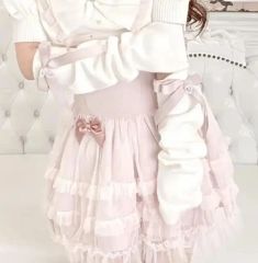 CandyStripper☆ハーネス付ベビーピンクチュールワンピース♡新品タグ