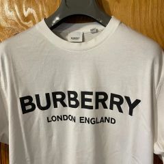 ✨極美品/現行/L✨バーバリーロンドン Tシャツ 全面ロゴ クルーネック 