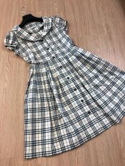 BURBERRY チェック柄 半袖ワンピース 36 - メルカリ