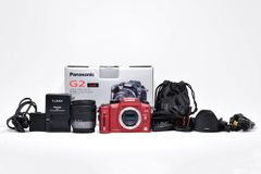 <평품> Panasonic 디지털 일안 카메라 G2 렌즈 킷(14-42mm/F3.5-5. 부속) 컴포트 레드 DMC-G2K-R