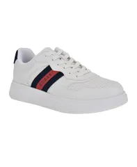 ゲス メンズ シューズ スニーカー レース GUESS Mens Walen Elevated Lace Up Fashion Sneakers White ホワイトのサムネイル