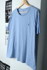 (XL-2XL) ポロ ラルフローレン 半袖 Tシャツ オーバーサイズ ライトブルー-13CB4