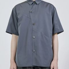クルニ 23SS studious別注バイカラーZIPシャツ soe stein - メルカリ