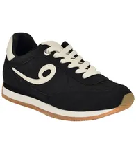 ナインウェスト レディース シューズ スニーカー Nine West Womens Fivo Casual Round Toe Sneakers Black Cream クリームのサムネイル