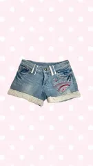ピンク ラテ ジーンズ デニムハーフパンツ サニル ヴィンテージ 必須アイテム ポップギャル 姫ギャル