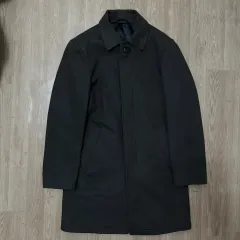 DKNY NEW YORK メンズ ウール カシミア ステンカラーコート 38のサムネイル