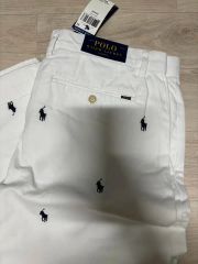 【新品】ラルフローレン スリムフィット チノパン ポニー刺繍 総柄 W32 新品】ラルフローレン スリムフィット チノパン ポニー刺繍 総柄 W32