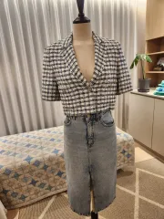 ZARA ザラ 半袖 CHECK チェック ジャケット