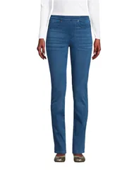 ランズエンド レディース ボトムス デニムパンツ ニット ジーンズ Lands End Womenstarfishigh Rise Knit Denim Straight Jeans Medium sのサムネイル