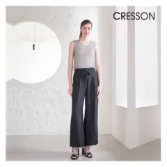 (66) レディース クレソン CRESSON アセテート ワイド パンツ スラックス ズボン
