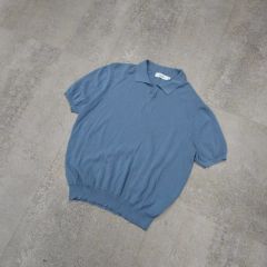 Classics 00s 編み切替 半袖ポロシャツ 紺 XL - メルカリ