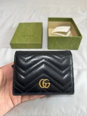 極美品！ GUCCI グッチ ブラック レザー 折り財布 箱付き 204aa - メルカリ