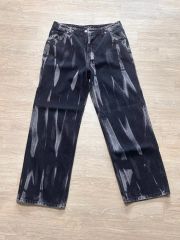 希少 レア PEACEMAKER ブラックデニムパンツ Y2K トライバル 民族