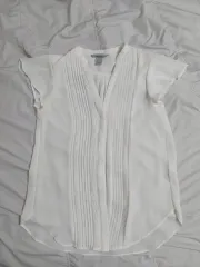 H&M 白 春夏 ブラウス55