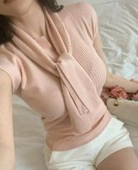 SHISHIKUI RIBB TOP pink ※肩裾上げ - メルカリ