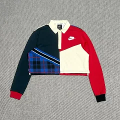 M NIKE ナイキ NSW クロップド マルチカラー 長袖 カラーTシャツ