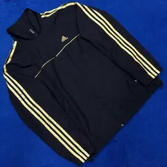 アディダスパフォーマンス ブラック GOLD 3本線 ウィンドブレーカー