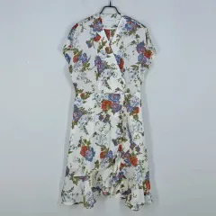 ルイエンジェル レディース アシンメトリー ラップワンピース アイボリーM (HU39403)