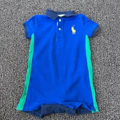 ポロ キッズ 半袖 ロンパース 上下セット 18ヶ月 80サイズ 宇宙服