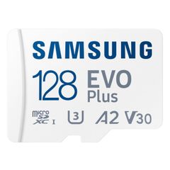 Samsung EVO Plus microSD Memory Card + Adapter 128GB microSDXC Speed ​​up to 160MB/sec UHS-I C10 U3 V10 A3 for Mobile Phones, Tablets, Game Consoles, DSLR Cameras, PCs MB-MC1 ...