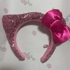 MA＊RSビビッドピンク リボン カチューシャ パール ビジュー - メルカリ